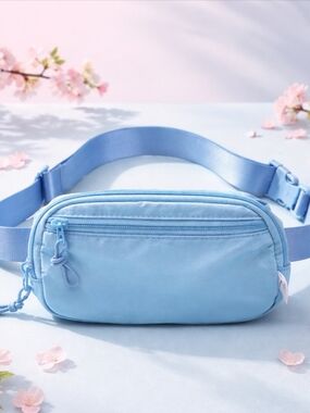 Light Blue Crossbody Belt Bag